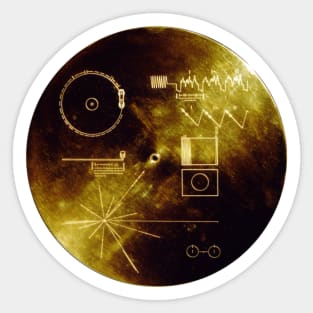 Voyager 1 Golden Record Sticker